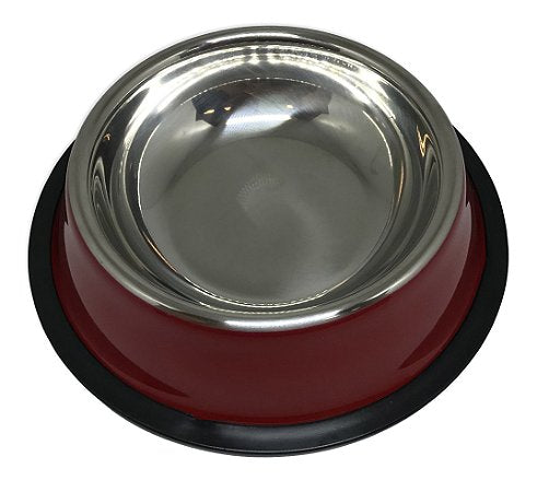 Comedouro Inox Colorido 600ml