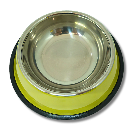 Comedouro Inox Colorido 600ml