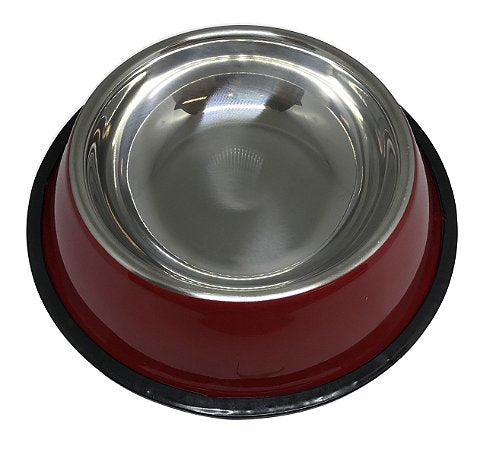Comedouro Inox Colorido 200ml