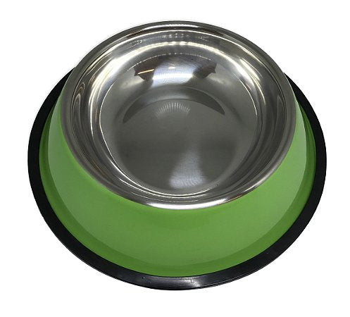 Comedouro Inox Colorido 200ml